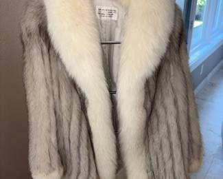 Vtg Silver Fox Coat!
