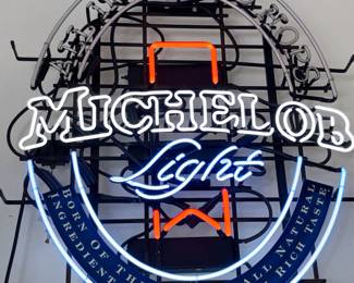 Michelob Light Lrg Neon Sign "From One Beer Lover To Another”!