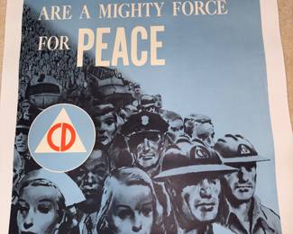 Alert America Federal Civil Defence Administration Poster Series 1 A-5
“Without Civilians"