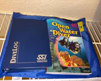 Scuba Schools International Open Water Diver Manual & Dive Log W/ Pouch!