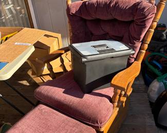 Rocker glider and stool