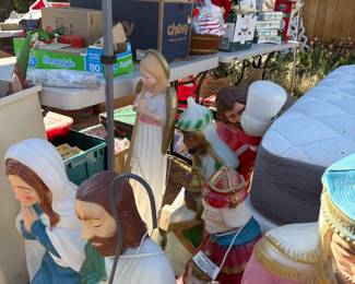 Nativity set blow molds
