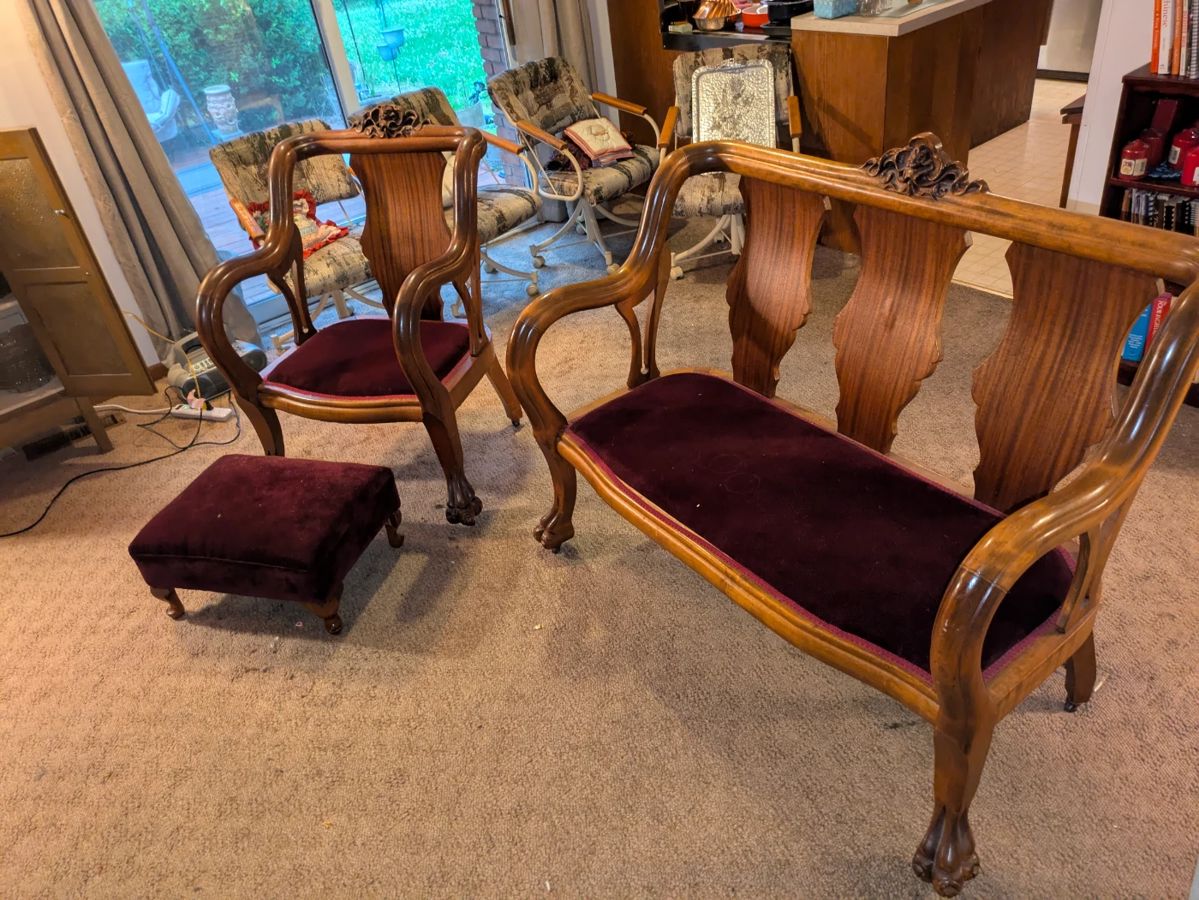 King Louis Setee and Chair
