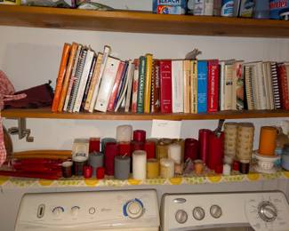 cookbooks and candles