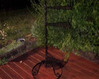vintage rod iron plant stand