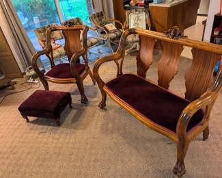 King Louis Setee and Chair