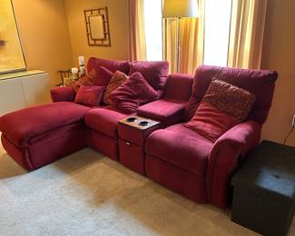 La-z-boy griffin couch sectional with recliner and chaise, recently purchased $750 obo