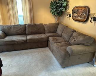 Super comfy, very clean taupe sectional $199