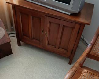 Mission style cabinet