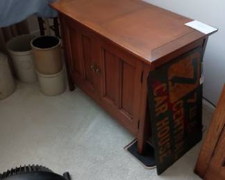 The same Mission style cabinet