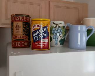 Vintage containers and pitchers