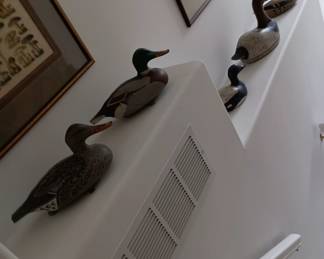 Duck decoys , wood and molds