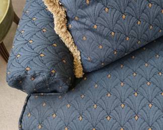 Blue with gold like accent color