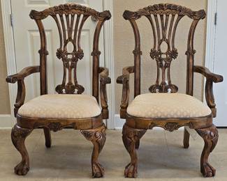 Pair Arm Side Chairs