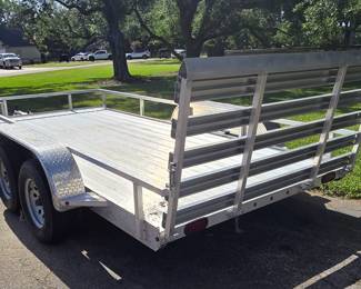 Another View of Flat Bed Trailer