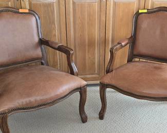 Pair of Leather Office Chairs