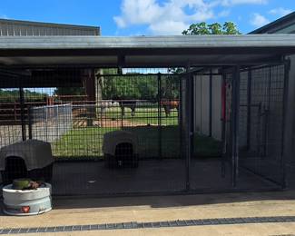 Front View of Dog Kennel