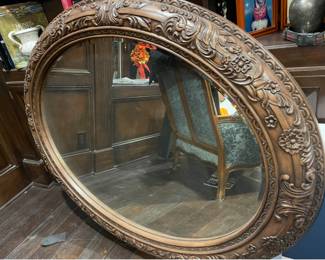 Beautiful wooden carved mirror