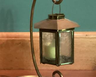 Candle Holder Brass Lantern with Stand