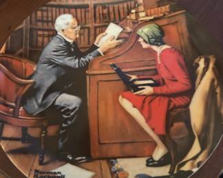 Collector Plate Norman Rockwell The Professor
