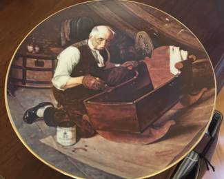 Collector Plate Norman Rockwell Grandpas Gift