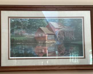 Wall Art Houseboat Willow Creek Mill by Carl Valente