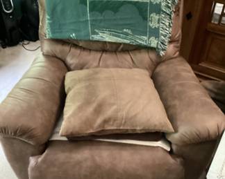 Living Room Brown Recliner
