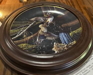Collector Plate Michael Budden Wildlife Scene with Ducks