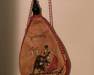 Vintage Matador with Bull Bota Bag