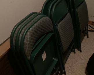 Office Folding Chairs Green