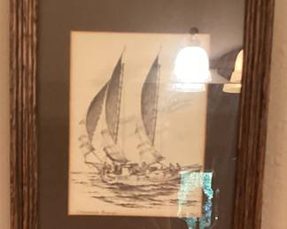 Wall Art Sailboat Chesapeake Bay Skipjack John Moll