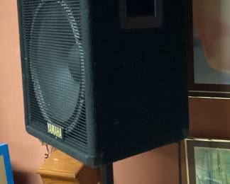 Yamaha Speakers on Stand