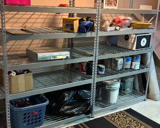 Metal rack shelving