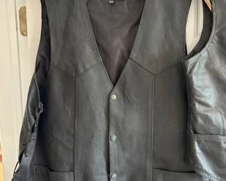 Leather vest