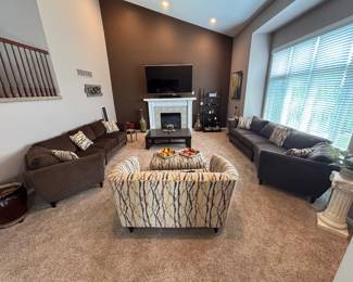 Beautiful living room set with two Lay Z Boy matching sectionals