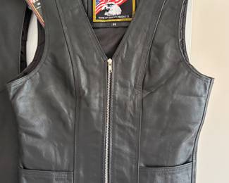 Leather vest