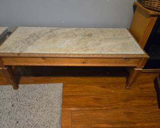 Marble top coffee table