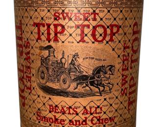Vintage Tobacco Container, TIP TOP TOBACCO