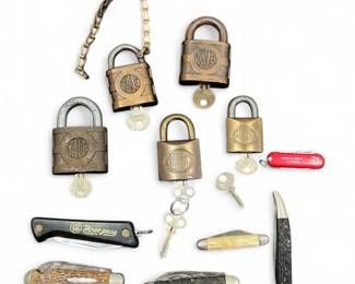 Vintage & Antique Tools, Locks, Pocketknives