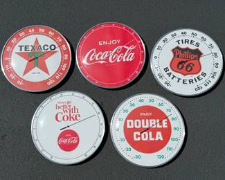 Gasoline Advertisement Thermometers