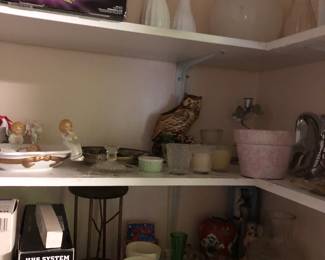 Vases, flower pots, knick knacks, etc.