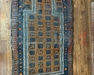 Vintage Baluch prayer rug