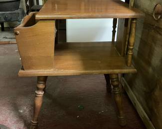 Wood End Table