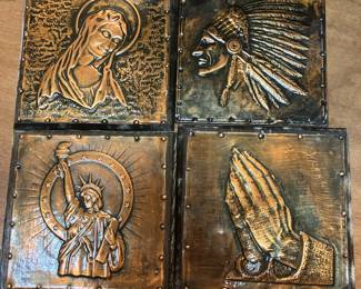 Hammered Copper Decorations
