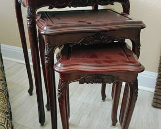 Beautiful Rosewood nesting tables 