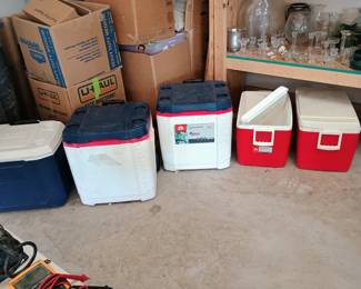 Coolers for the river or beach clean and good condition 