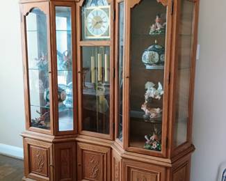 Unique curio clock combo