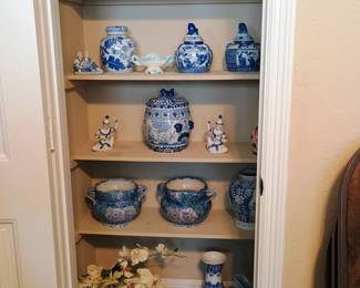 Blue and white pottery and porcelain 