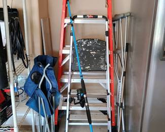 Fishing pole & ladders