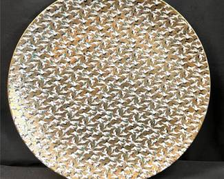 Japanese Kutani Porcelain 'Thousand Cranes' Charger